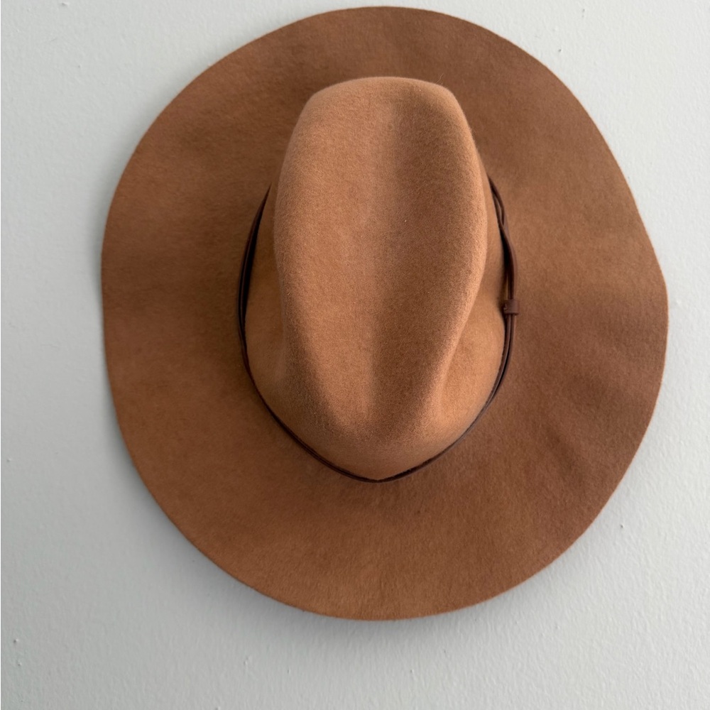 Boho Tan Wide-Brim Hat